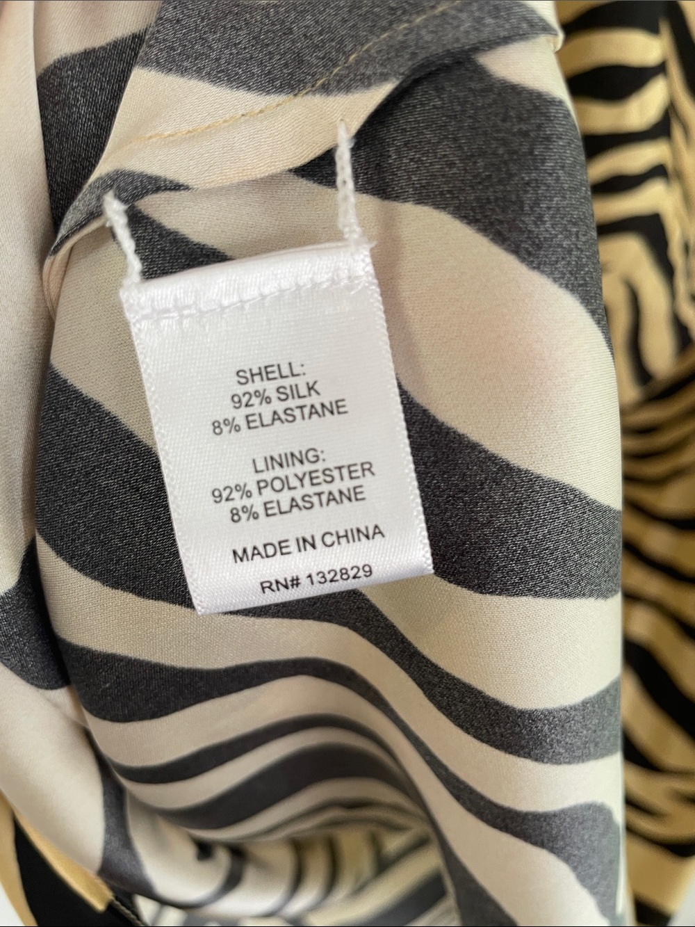 SRG Sloan Silk Dress‎ in Zebra Print - Picture 9 of 9